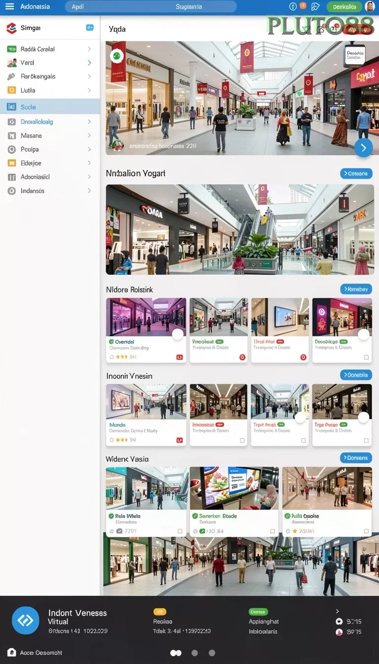 Cuplikan layar V87 — halaman utama